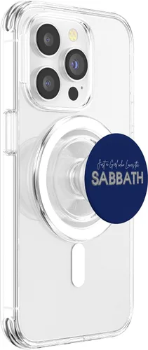 Miniatura 3 de Just a Girl who Loves the Sabbath. 7th Day Sabbath Keeper PopSockets MagSafe PopGrip for iPhone