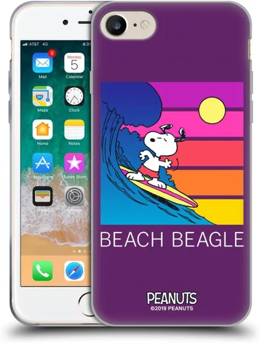 Miniatura 120 de Head Case Designs Peanuts Tropical Surf Snoopy Aloha Disco Gel Funda con licencia oficial [protección de grado militar] compatible con Apple iPhone