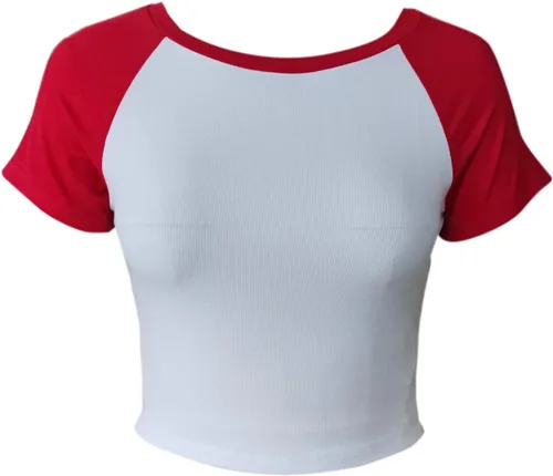 Miniatura 3 de Avanova Camiseta de manga corta con estampado de letras para mujer, cuello redondo, ajustada