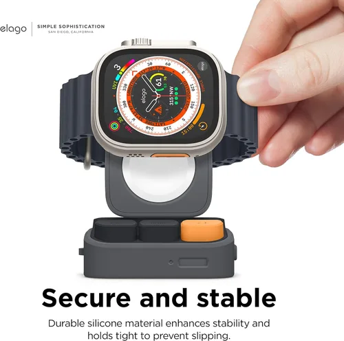 Miniatura 5 de elago Soporte W9 compatible con Apple Watch Ultra3/Ultra2/Ultra/11/10/9/8/7/6/5/4/3/2/1/SE3/SE2/SE1