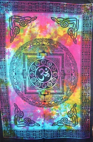 Miniatura 5 de Traditional Jaipur Om - Póster artístico para pared, tapiz hippie, decoración de dormitorio indio, arte de pared bohemio, colgante de pared
