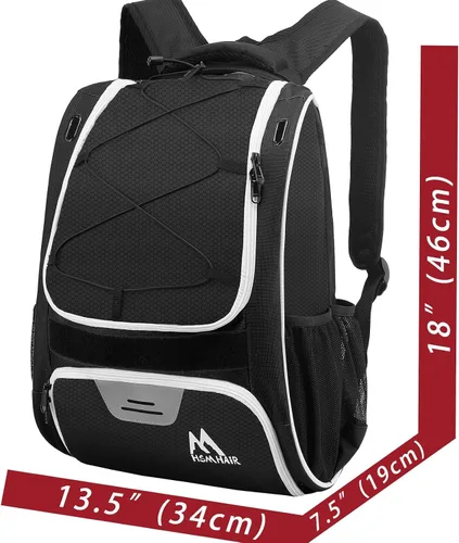 Miniatura 2 de Hsmihair Bolsa de béisbol - Mochila de béisbol para béisbol, compartimento principal grande, softball y equipo para jóvenes y adultos