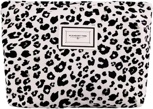 Miniatura 17 de SxoSyo Bolsas de cosméticos para mujer, bolsa de maquillaje grande, bolsa de viaje con cremallera, organizador de brochas de maquillaje para regalos