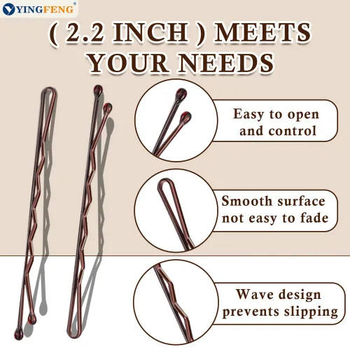 Miniatura 7 de Bobby Pins - 330 horquillas de pelo de 2.2 pulgadas con bonita caja, pin de alta calidad para niños, niñas y mujeres, ideal para todo