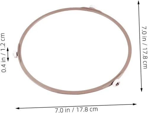 Miniatura 3 de Anillo giratorio para microondas, placa circular para microondas, anillo giratorio para placa, plástico resistente, instalación simple, suministros