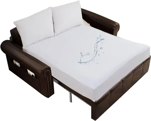 Miniatura 19 de Kingnex - Protector de colchón impermeable de doble parte para cama king ajustable con cabeza flexible de 32-34 pulgadas desde la cabecera, ultra