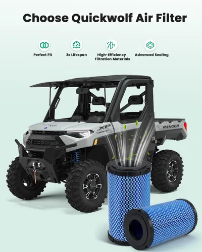 Miniatura 6 de 7082266 Filtro de aire compatible para Polaris Ranger 1000 Ranger XP 1000 Ranger Crew XP 1000 2018 2019 2020 2021 2022 2023 2024 2025 2 piezas