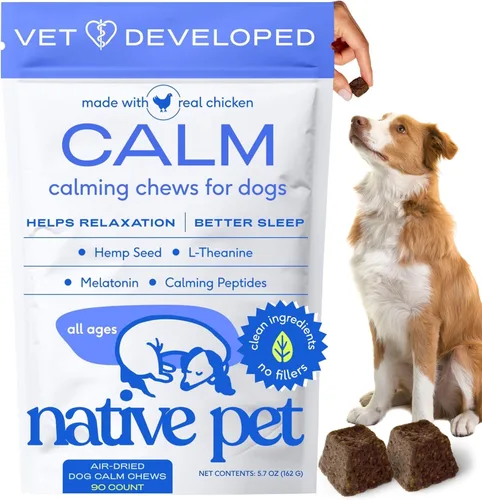 Miniatura 16 de Native Pet Masticables calmantes avanzados para perros de razas pequeñas, alivio de la ansiedad, estrés, separación, viajes y apoyo para dormir