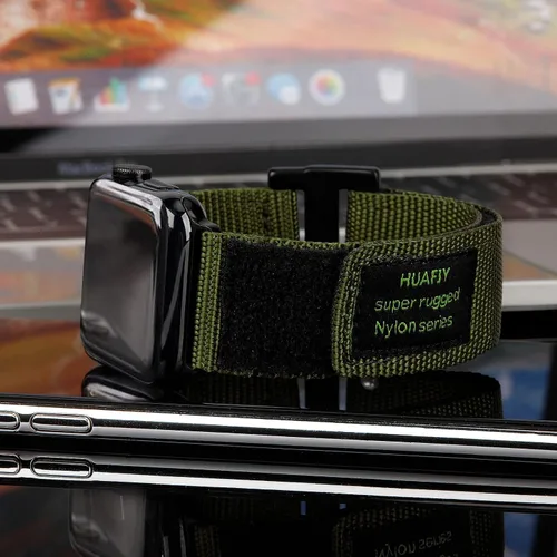 Miniatura 4 de Correa de nailon resistente para Apple Watch de 1.575 pulgadas, 1.614 pulgadas, 1.654 pulgadas, 1.732 pulgadas, 1.772 pulgadas, 1.772 pulgadas