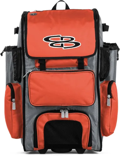 Miniatura 74 de Boombah Rolling Superpack - Bolsa para equipo de béisbol/sóftbol, varios colores, mango telescópico y capacidad para 4 murciélagos, versión