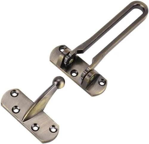 Miniatura 6 de Yosoo Cadena de seguridad de bloqueo de restrictor de bloqueo de ventana de seguridad de aleación de zinc multicolor (bronce)