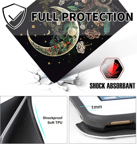 Miniatura 186 de Funda para tablet Fire 7 (12ª generación, versión 2022), delgada, a prueba de golpes, delgada, de piel sintética, con función de apagado/encendido