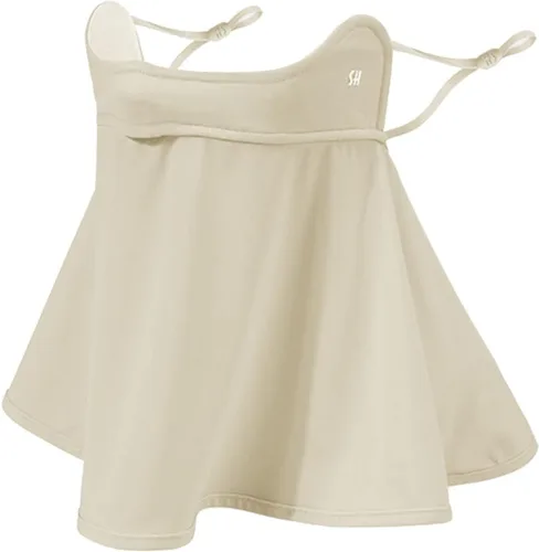 WRELS UPF 50+ Unisex Cubrecara Transpirable y Refrescante con Protección UV para el Sol, con Elástico para las Orejas, Bufanda para el Cuello, para