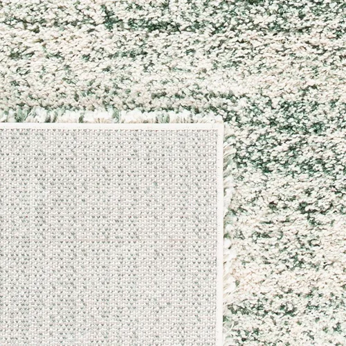 Miniatura 4 de SAFAVIEH Hudson Shag Collection - Alfombra decorativa de 2 x 3 pies, color marfil y azul marino, no desprende pelusa y de fácil cuidado, 2 pulgadas