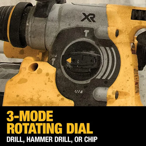 Miniatura 10 de DEWALT Martillo Perforador SDS Rotativo de 20V MAX, Inalámbrico, 3 Modos de Aplicación, Solo Herramienta (DCH273B)