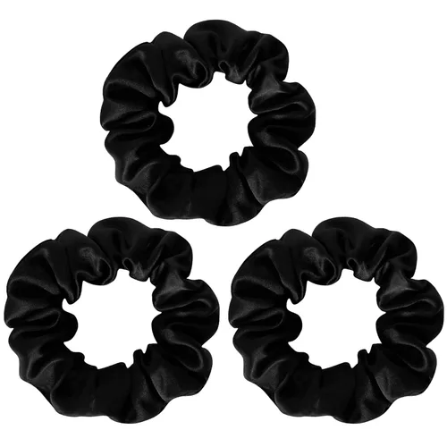 Miniatura 9 de Lazos para el cabello de seda de morera, prevención del encrespamiento y sin daños, accesorios para dormir y noche para mujeres (albaricoque)