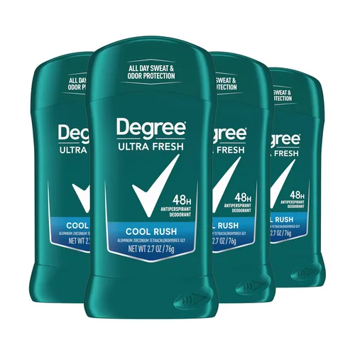Degree Desodorante antitranspirante ultra fresco para hombre, paquete de 4 unidades Cool Rush 2.7 oz
