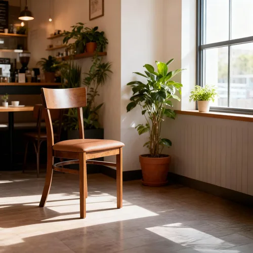 Livinia Mint - Juego de 2 sillas de comedor, asiento tapizado de piel sintética de roble malasio sólido, sillas laterales rectas (nogal)