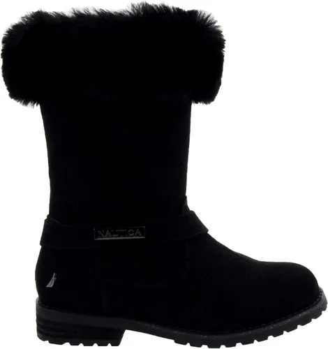 Miniatura 3 de Nautica Botas cálidas para niñas, botines de moda para clima frío con parte superior de piel sherpa, cosima (niño grandeniño pequeñoniño)