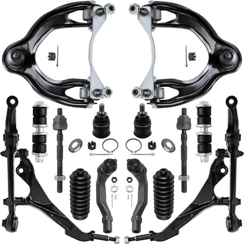 Miniatura 107 de Detroit Axle - Kit de suspensión frontal de 16 piezas para RWD Chrysler 300 Dodge Charger Challenger Magnum 6 brazos de control con rótulas 2