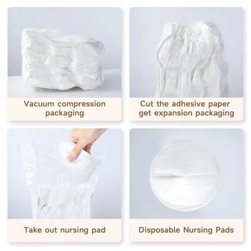 Miniatura 7 de Almohadillas de lactancia desechables ultra absorbentes, almohadillas para el pecho súper suaves y transpirables, hacen que los senos sean ligeros