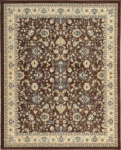 Miniatura 261 de Unique Loom Colección Sialk Hill - Alfombra de área Washington (3 pies 3 pulgadas x 5 pies 3 pulgadas, rectángulo, burdeos/crema)