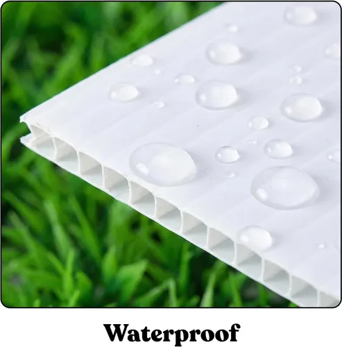 Miniatura 5 de T-SIGN - Cartel de plástico corrugado Coroplast en blanco, 24 x 36 pulgadas con 3/16 pulgadas de grosor para hojas de póster de repuesto de marco A