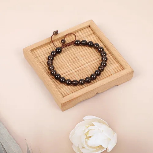 Miniatura 153 de AD Beads Pulseras de piedras preciosas unisex de 0.315 pulgadas (0.315 in), macramé curativo ajustable de 7 a 9 pulgadas Usa esta pulsera