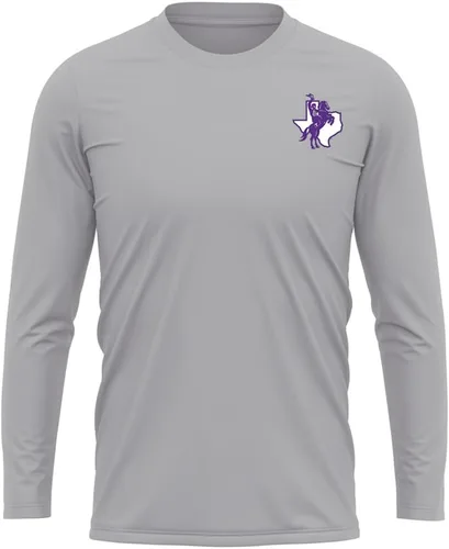 Miniatura 63 de Camisa deportiva de manga larga oficial de la NCAA Collegiate para hombre, con logotipo en el pecho izquierdo, colección Athletic Heather
