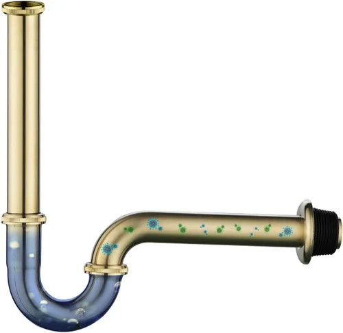 Miniatura 4 de Trampa P para botella de lavabo de baño, en forma de U de latón de 1-1/4 pulgadas, drenaje de entrada deslizante de 1-1/4 pulgadas, kit de trampa