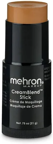 Miniatura 13 de Mehron Makeup CreamBlend Stick Base para rostro y cuerpo Barra de maquillaje profesional de cobertura completa 0.75 oz (21 g) (Dark 4)
