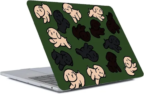 Miniatura 18 de Compatible con MacBook Air 13.3 pulgadas A1466/A1369, carcasa rígida de plástico para Mac Air 13.3 con Touch ID (2010-2017), montañas negras