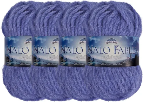 Miniatura 40 de JubileeYarn Halo Fables Yarn - 100g/Skein Bulky Polyester - North Wind Sun - 2 Skeins