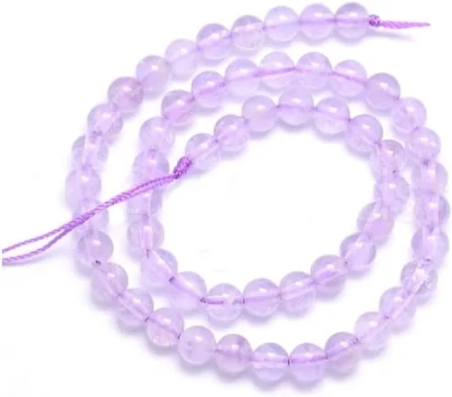 Miniatura 4 de Adabele GE14-10 - 2 hebras de piedras preciosas curativas de jade morado natural de 25/64 pulgadas (0.394 in), cuentas sueltas redondas