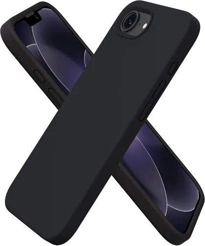 Miniatura 22 de ORNARTO Funda compatible con iPhone 16e de 6.1 pulgadas (2025), silicona líquida de 3 capas cubierta completa de goma de gel suave, funda protectora
