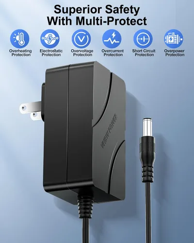 Miniatura 5 de WUKUR Cable de carga de 14 V para Halo Bolt Air 58830 57720 arrancador de batería portátil de automóvil, cable de alimentación de repuesto