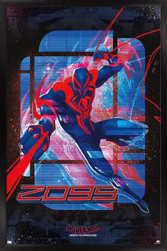 Miniatura 6 de Marvel Spider-Man: Across the Spider-Verse - Póster de pared de Spider-Man 2099, 34 pulgadas de largo x 22.4 pulgadas de ancho, versión premium sin
