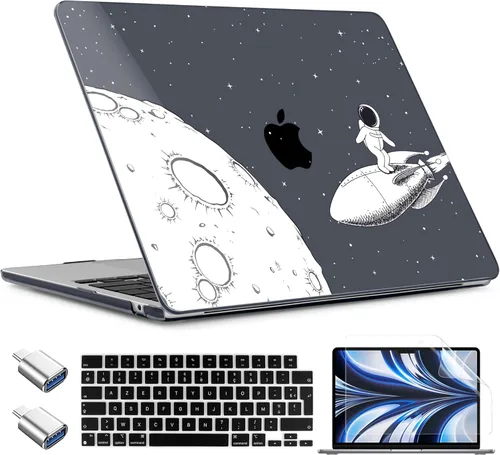 Miniatura 33 de TWOLSKOO Funda para MacBook Air de 15 pulgadas 2025 2024 2023 versión M4 A3241 M3 A3114 M2 A2941, carcasa rígida de plástico y protector