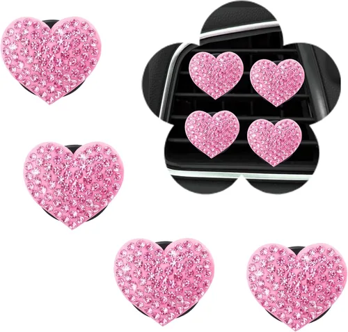 Miniatura 8 de Clips de ventilación para ambientador de auto con flores de margarita, 4 piezas de lindos accesorios para auto para mujeres, decoración femenina
