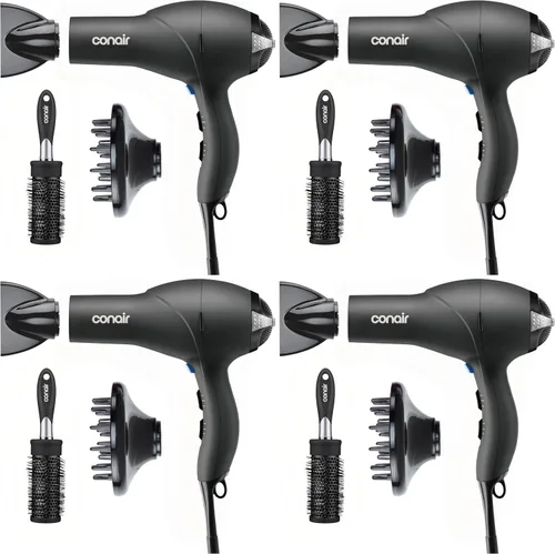 Miniatura 12 de Secador de pelo Infiniti PRO CONAIR con difusor, motor AC profesional, tecnología de cerámica de turmalina, incluye concentrador y cepillo