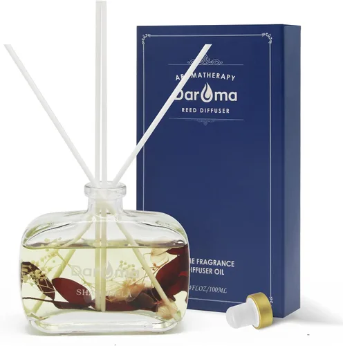 Miniatura 9 de Daroma - Juego de difusor de varillas con varillas de flores secas, difusor de varillas de aromaterapia con aceite esencial natural, difusor