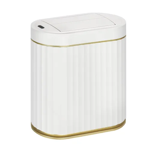 Miniatura 10 de SYNCVIBE Basurero de Baño con Tapa Butterfly de 2 Galones con Sensor, Bote de Basura Impermeable IPX5, Papelera Delgada Automática, Papelera Bajo