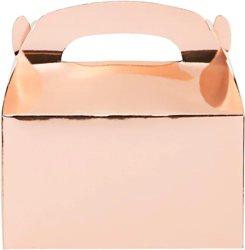 Miniatura 9 de Juvale Cajas de regalo a dos aguas de oro rosa – Caja de cartulina duradera de 10.58 oz/m² – para regalos de despedida de soltera – Contenedores a
