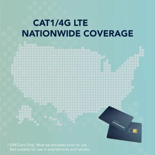 Miniatura 3 de Tarjeta SIM IoT ilimitada con servicio prepago de 12 meses Sin contrato, límites 64 kbps CAT1, 4G LTE/3G/2G Sin voz/SMS/Streaming Estados
