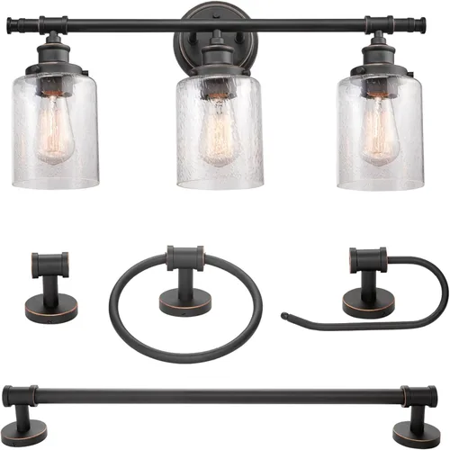 Globe Electric 51415 Camden - Juego de baño (5 piezas)