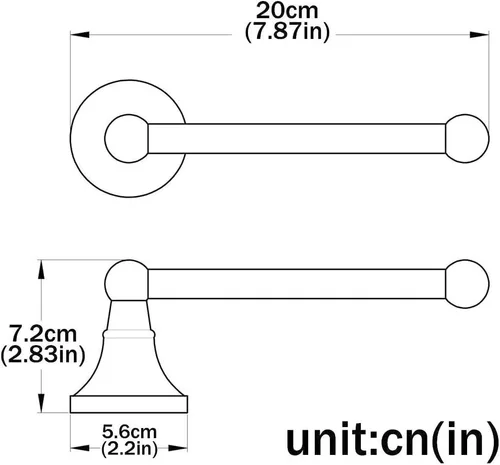 Miniatura 8 de Aothpher Soporte de rollo de papel higiénico de baño montado en la pared, color blanco