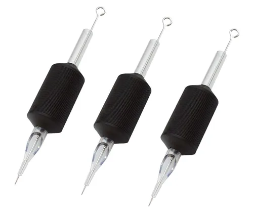 20 agujas y tubos desechables para tatuajes de 1 pulgada 5RS, 7RS, 9RS, 11RS, 14RS (9 sombreadores redondos)