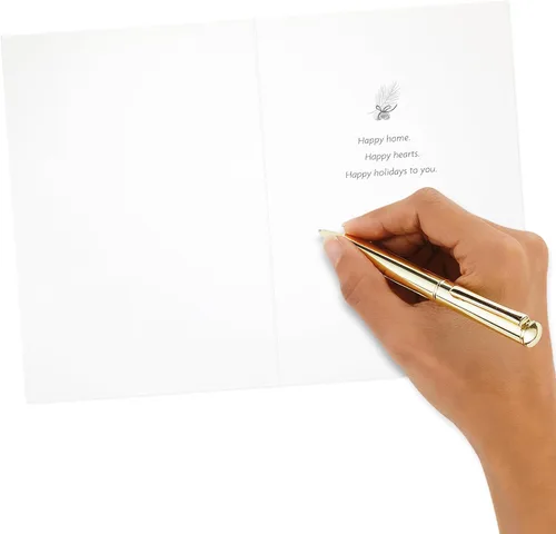 Miniatura 7 de Hallmark - Tarjetas de Navidad hechas a mano en caja (12 tarjetas con sobres) Chimenea, Hogar Feliz