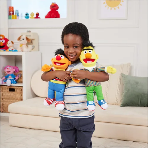 Miniatura 3 de Barrio Sésamo Plush, 14", Multi Color Bert oficial de 14