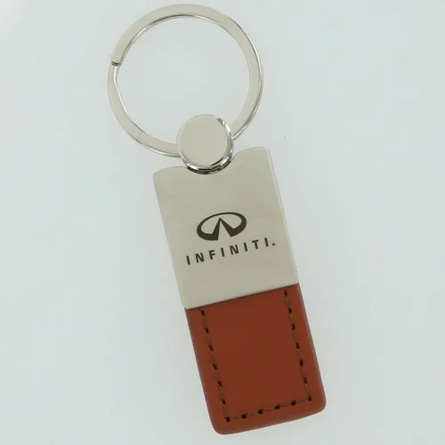 Miniatura 7 de Au-TOMOTIVE GOLD Llavero de cuero rectangular Duo para Infiniti